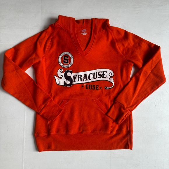 Syracuse University Soffe Orange Hooded Sweatshirt - Picture 1 of 8